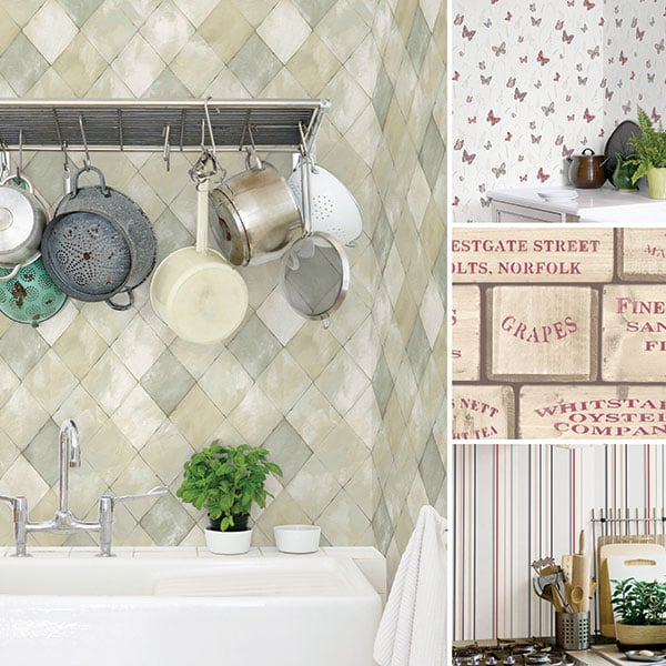 Galerie Wallpaper Product code: G12258R_G12306R - Kitchen Recipes Wallpaper Collection -   
