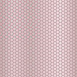 Galerie Wallcoverings Product Code 12630 - Ted Baker Fantasia Wallpaper Collection - Metallic Pink Colours - Hexie Design