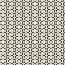 Galerie Wallcoverings Product Code 12634 - Ted Baker Fantasia Wallpaper Collection - Cream Black Colours - Hexie Design