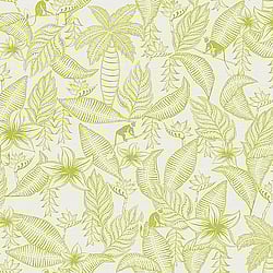 Galerie Wallcoverings Product Code 12700 - Ted Baker Fantasia Wallpaper Collection - White Green Colours - Monflo Design