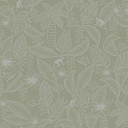 Galerie Wallcoverings Product Code 12701 - Ted Baker Fantasia Wallpaper Collection - Green Grey Colours - Monflo Design