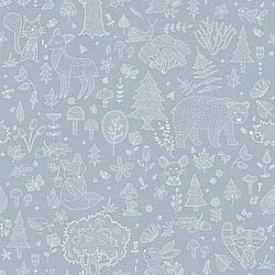 Galerie Wallcoverings Product Code 14806 - Little Explorers 2 Wallpaper Collection - Heavenly Colours - Bring your children's walls to life with this cute, fun and quirky forest kingdom wallpaper by Galerie. Featuring an array of cute animals including snails, bears and bunnies, this washable wallprint gives off a harmonious vibe and is perfect for using in nurseries, toddlers and kids bedrooms or even as a print for anyone with a youthful outlook on life! Design