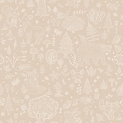 Galerie Wallcoverings Product Code 14809 - Little Explorers 2 Wallpaper Collection - Beige Colours - Bring your children's walls to life with this cute, fun and quirky forest kingdom wallpaper by Galerie. Featuring an array of cute animals including snails, bears and bunnies, this washable wallprint gives off a harmonious vibe and is perfect for using in nurseries, toddlers and kids bedrooms or even as a print for anyone with a youthful outlook on life! Design