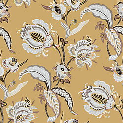Galerie Wallcoverings Product Code 18552 - Into The Wild Wallpaper Collection - Yellow Colours - Abstract Floral Design