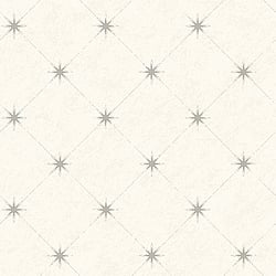 Galerie Wallcoverings Product Code 21006 - Skagen Wallpaper Collection - Cream Silver Colours - Stars Design