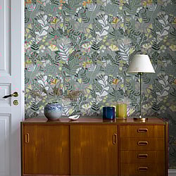 Galerie Wallcoverings Product Code 22008 - Fagring Wallpaper Collection - Blue/grey Colours - Brittsommar Design