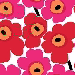 Galerie Wallcoverings Product Code 23354 - Marimekko 5 Wallpaper Collection - Red Pink White Black Colours - Marimekko Unikko Design