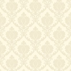 Galerie Wallcoverings Product Code 23640 - Classic Italian Wallpaper Collection - Off-White Colours - A damask with a stylised, contemporary edge. Less floral and more geometric, but still with the overall traditional sumptuousness of a classic damask.  Design