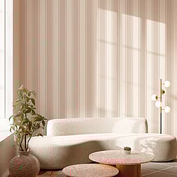 Galerie Wallcoverings Product Code 23674 - Classic Italian Wallpaper Collection - Pink Colours - This classic stripe brings a timeless elegance to your home. The smooth texture has a reassuring, high quality effect while the vertical design brings a formal feel to any room. Design