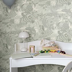 Galerie Wallcoverings Product Code 29017 - Resan Wallpaper Collection - Green Colours - Havet Design