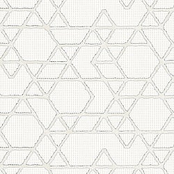 Galerie Wallcoverings Product Code 30823 - Montego Wallpaper Collection - White Cream Colours - Textured Geometric Design