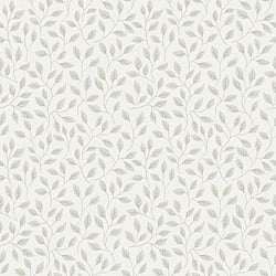 Galerie Wallcoverings Product Code 33015 - Apelviken Wallpaper Collection - Cream Silver Grey Colours - Leaf Trail Design