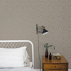 Galerie Wallcoverings Product Code 33016 - Apelviken Wallpaper Collection - Beige Grey Gold Colours - Leaf Trail Design