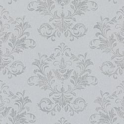 Galerie Wallcoverings Product Code 34014 - Hotel Wallpaper Collection - Grey, Silver Colours - A textured damask Design