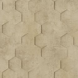 Galerie Wallcoverings Product Code 34163 - The New Design Book Wallpaper Collection - Brown Colours - 3D Geometric Hexagon  Design