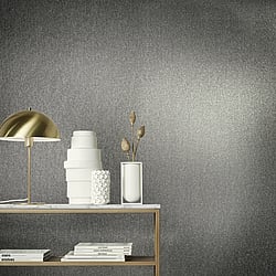 Galerie Wallcoverings Product Code 34954 - Eclectic Wallpaper Collection - Anthracite Colours - Metallic look Design