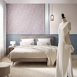 Galerie Wallcoverings Product Code 35844 - Fashion Icon Wallpaper Collection - Red Blue Purple Colours - Floral Design