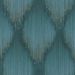 Galerie Wallcoverings Product Code 35888 - Fashion Icon Wallpaper Collection - Green Colours - Rhinestone Stripes Design