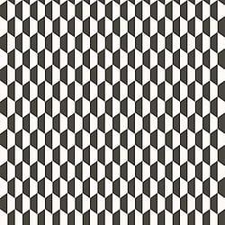 Galerie Wallcoverings Product Code 3779 - Tendenza Wallpaper Collection - White Black Colours - Hexagon Mono Motif Design