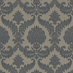 Galerie Wallcoverings Product Code 3946 - Italian Damasks 3 Wallpaper Collection - Blue Beige Gold Colours - Damask Design