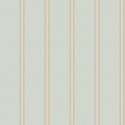 Galerie Wallcoverings Product Code 3965 - Italian Damasks 3 Wallpaper Collection - Blue Gold Colours - Classic Stripe Design