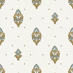 Galerie Wallcoverings Product Code 42516 - Opulence Wallpaper Collection - Cream Blue Colours - Italian Motif Design