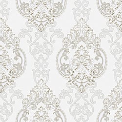 Galerie Wallcoverings Product Code 42520 - Opulence Wallpaper Collection - Grey Colours - Large Damask Design