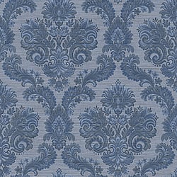 Galerie Wallcoverings Product Code 4617 - Italian Glamour Wallpaper Collection - Blue Colours - Italian Damask Design