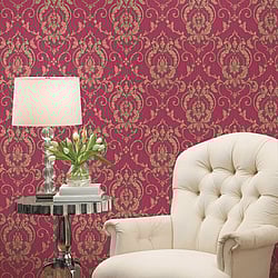 Galerie Wallcoverings Product Code 47501 - Ornamenta 2 Wallpaper Collection - Pink Colours - Ornamenta Damask Design