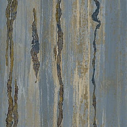 Galerie Wallcoverings Product Code 49364 - Stratum Wallpaper Collection - blue gold Colours - Verticale Design