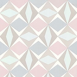 Galerie Wallcoverings Product Code 51144011 - Skandinavia 2 Wallpaper Collection - Blue Grey Pink Beige Colours - Pink Blue Oslo Geometric Design