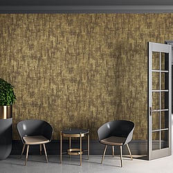 Galerie Wallcoverings Product Code 64625 - Universe Wallpaper Collection - Brown Bronze Gold Colours - Merkur Umber Brown Design