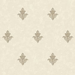 Galerie Wallcoverings Product Code 7013 - Emporium Wallpaper Collection - Cream Gold Colours - Mehndi Motif Design