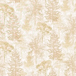 Galerie Wallcoverings Product Code 7312 - Evergreen Wallpaper Collection - Ochre Mica Colours - Trees Design