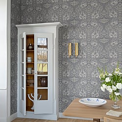Galerie Wallcoverings Product Code 82025 - Hidden Treasures Wallpaper Collection - Grey Colours - African Marigold Design