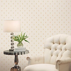 Galerie Wallcoverings Product Code 95614 - Ornamenta Wallpaper Collection - White Gold Colours - Ornamenta Motif Design