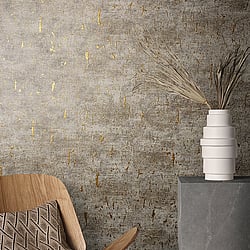 Galerie Wallcoverings Product Code 99125 - Vault Wallpaper Collection - Brown, Grey Colours - Cork Design