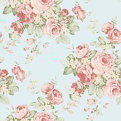 Galerie Wallcoverings Product Code AB27615 - Abby Rose 4 Wallpaper Collection - Turquoise Red Green Colours - Grand Floral Design