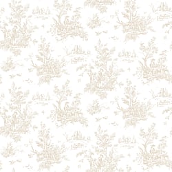 Galerie Wallcoverings Product Code AB27655 - Abby Rose 4 Wallpaper Collection - Beige Colours - Toile Design