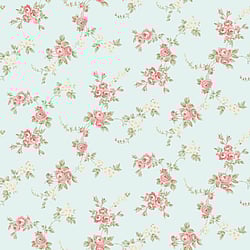 Galerie Wallcoverings Product Code AB27659 - Abby Rose 4 Wallpaper Collection - Turquoise Red Green Colours - Chic Rose Design