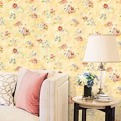 Galerie Wallcoverings Product Code AB42418 - Abby Rose 3 Wallpaper Collection - Pink Blue Cream Colours - Morning Dew Design