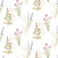 Galerie Wallcoverings Product Code AB42445 - Abby Rose 4 Wallpaper Collection - Cream Blue Pink Colours - Flora Design