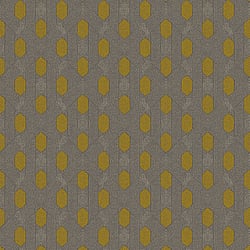 Galerie Wallcoverings Product Code AC60019 - Absolutely Chic Wallpaper Collection - Brown Yellow Grey Colours - Art Deco Style Geometric Motif Design