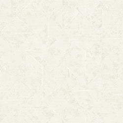 Galerie Wallcoverings Product Code AC60027 - Absolutely Chic Wallpaper Collection - Cream Metallic White Colours - Distressed Geometric Texture Design