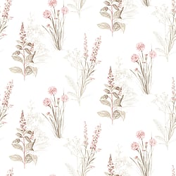 Galerie Wallcoverings Product Code AF37715 - Abby Rose 4 Wallpaper Collection - Pink Khaki Grey Colours - Flora Design