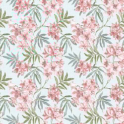 Galerie Wallcoverings Product Code AF37725 - Abby Rose 4 Wallpaper Collection - Turquoise Green Colours - Linen Floral Design