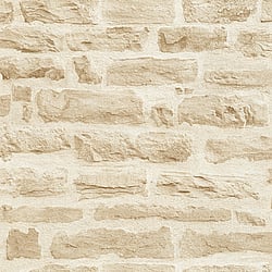 Galerie Wallcoverings Product Code BB51128 - Bricks And More Wallpaper Collection - Beige Cream Colours - Rocky Retreat Motif Design
