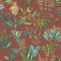 Galerie Wallcoverings Product Code BL22743 - Botanica Wallpaper Collection - Red Colours - Mystic Floral Design
