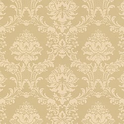 Galerie Wallcoverings Product Code CI38212 - Classic Silks 4 Wallpaper Collection - Gold Colours - Document Damask Design
