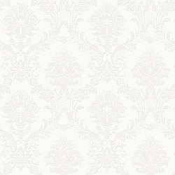 Galerie Wallcoverings Product Code CI38214 - Classic Silks 4 Wallpaper Collection - White Pearl Colours - Classic Damask Design